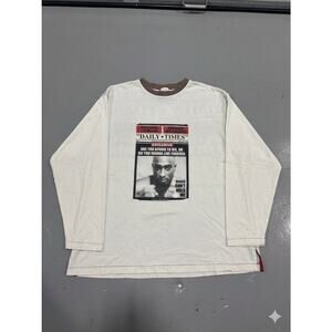 Vintage 2005 Tupac Makaveli Branded Shirt 3XL 2Pac Rap Hip Hop Y2K Graphic Tee